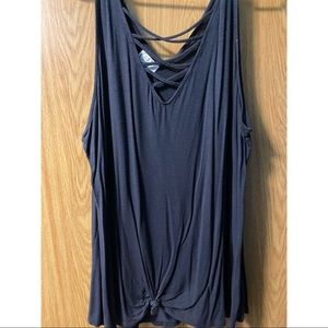 Womens 3XL Maurice’s cross front tank top